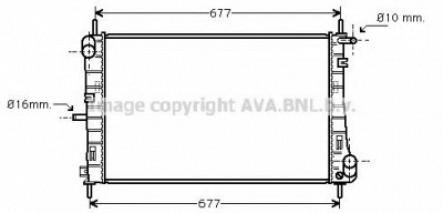 AVA QUALITY COOLING fd2338 -  Радиатор, охлаждение двигателя